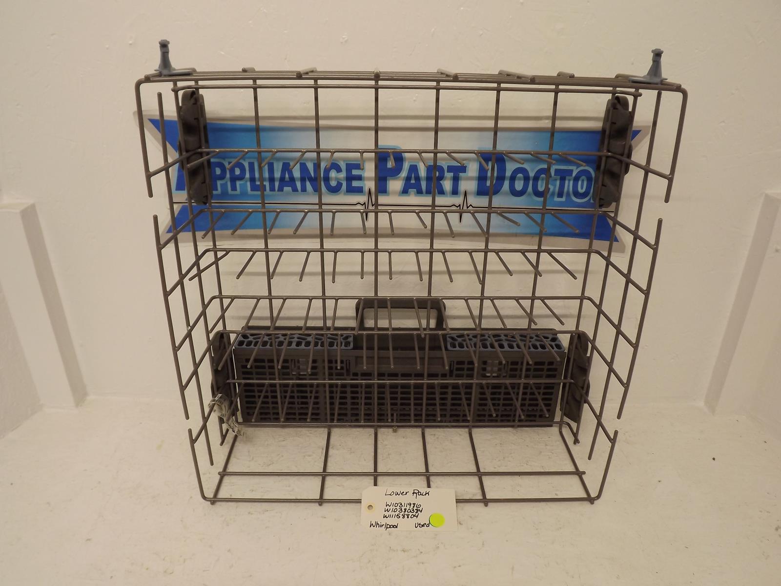 Whirlpool Dishwasher W10311986 W10380384 W11158804 Lower Rack Used Whirlpool Dishwasher W10311986 W10380384 W11158804 Lower Rack Used